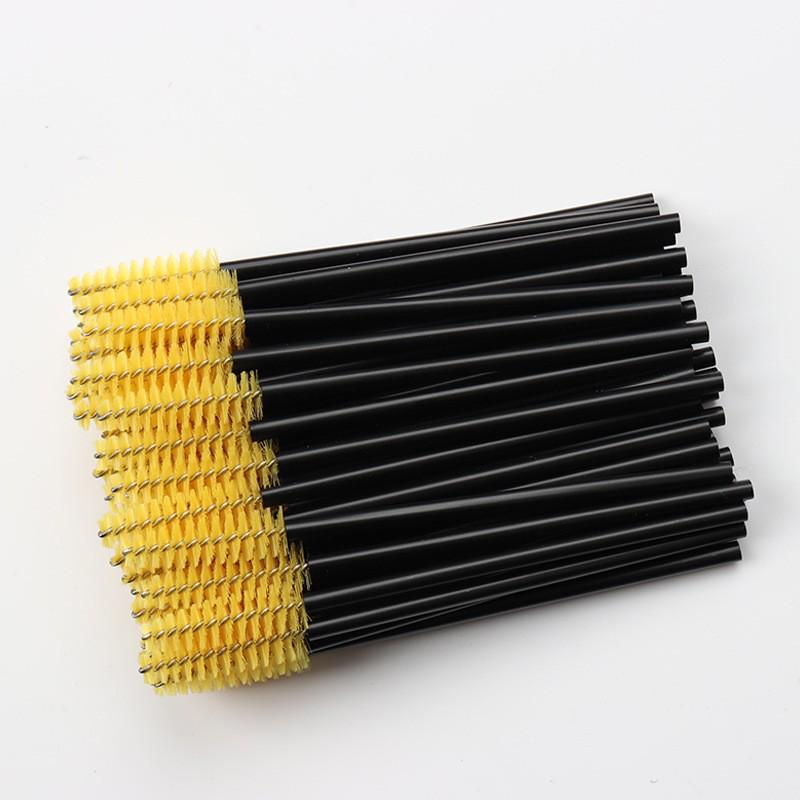 50-Pack Disposable Spiral Mascara Wands & Eyebrow Brushes