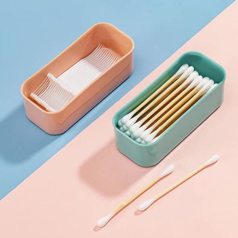 3Pcs/Lot Portable Cotton Swab Box Travel Dental Floss Holder Case Sundries Dust-proof Wire Earphone Cable Storage Box