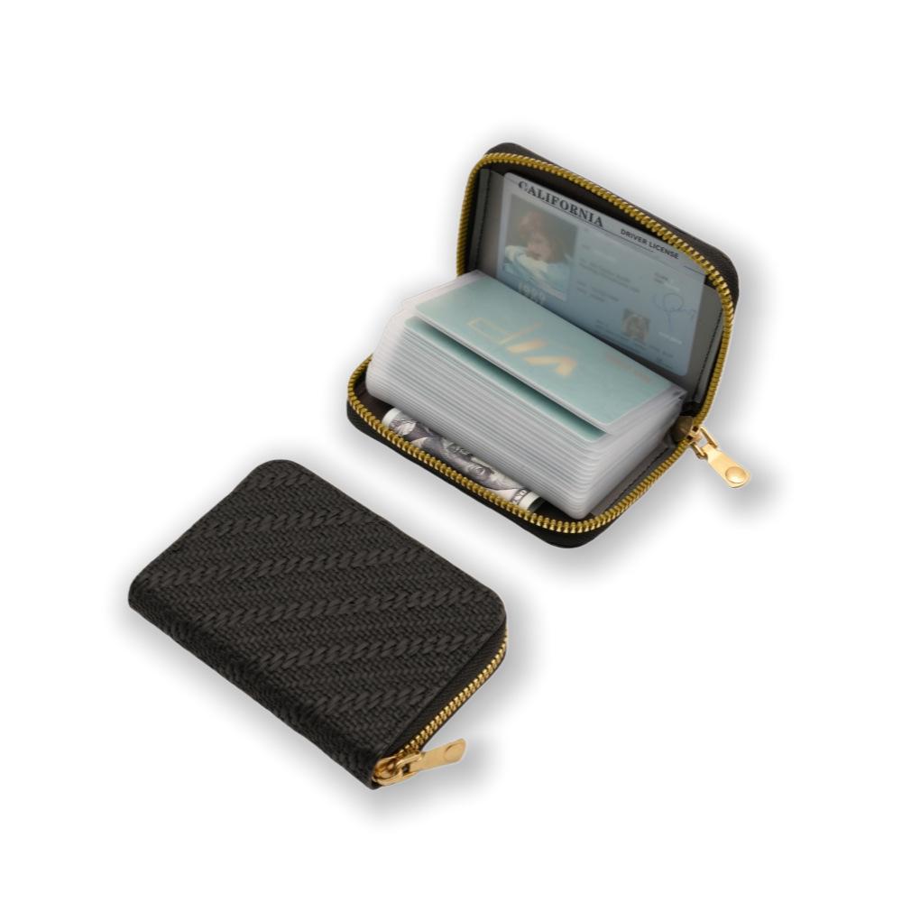 

2026 Women s Fashion Ultra-Thin Card Holder with Multi-Card Slots and Large Capacity чорний