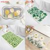 Sweet Flower Pattern Plush Absorbent Floor Mat Carpet For Living Spaces