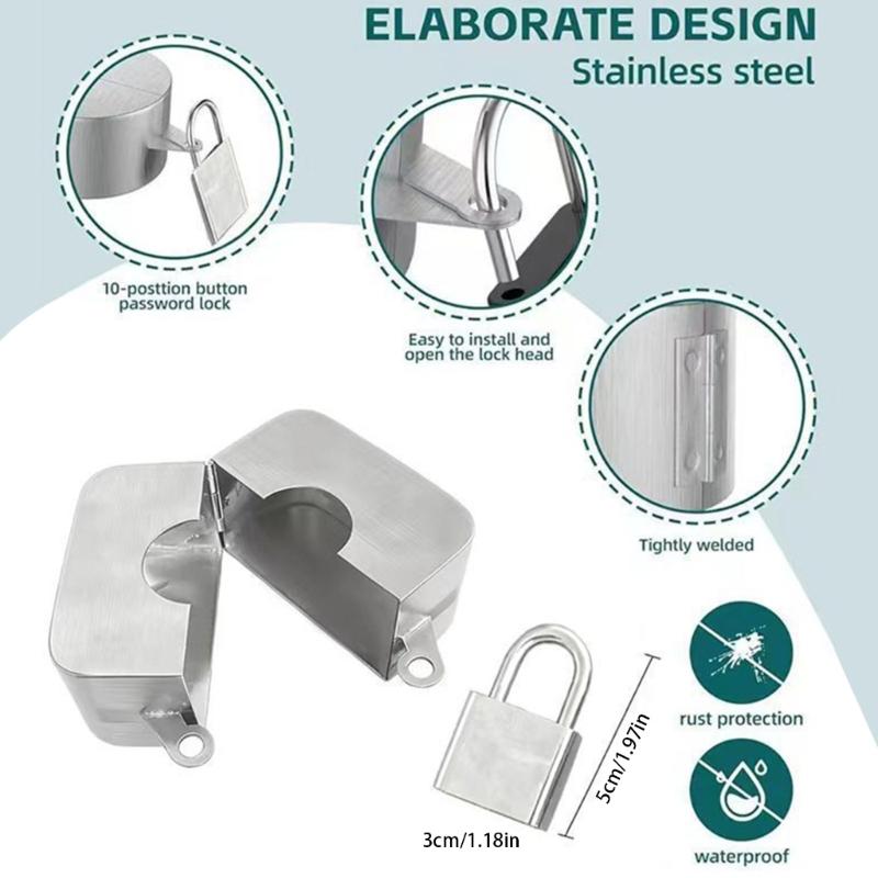 Upgrades Protective Garden Faucet Cover with Combination Lock for Quick Install No Tool Need Saves on Water Bill