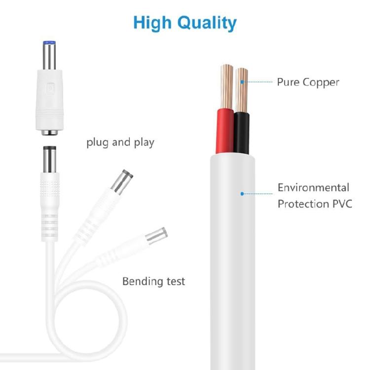 Flexible USB to DC5V Power Cord with 8 Interchangeable Connectors