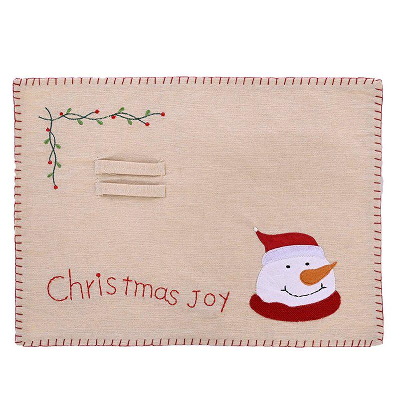 Cartoon Table Mat Tableware Pad For Xmas Rectangle Holiday Kitchen Christmas Decoration