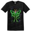 Luna Moth T Shirt Neon Green Botanical Insect Graphic Nature Art Tee Gift Idea