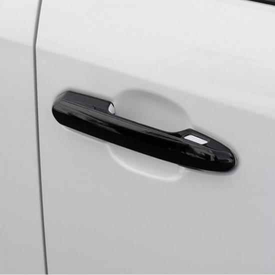 Bright black Front Car Door Handles Cover Trim For Toyota Highlander -2024