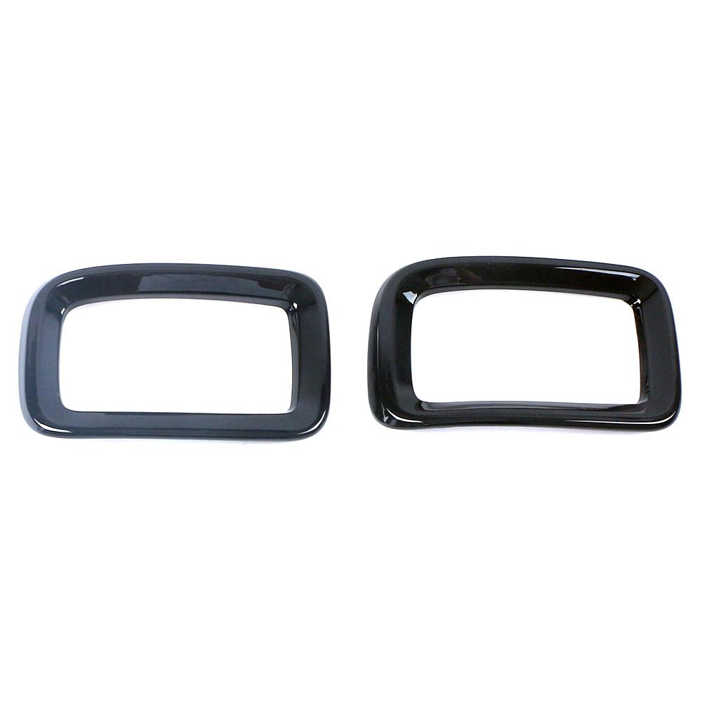 For GWM Tank 300 2024 2024 Rear Bumper Fog Light Lamp Eyelid Frame Cover Carbon Trim Glossy Black Foglight Eyebrow Car Styling