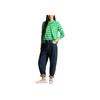Polo Ralph Lauren Striped Short Sleeve Sweater Women Sweater Green WMPOSWENC020949-300