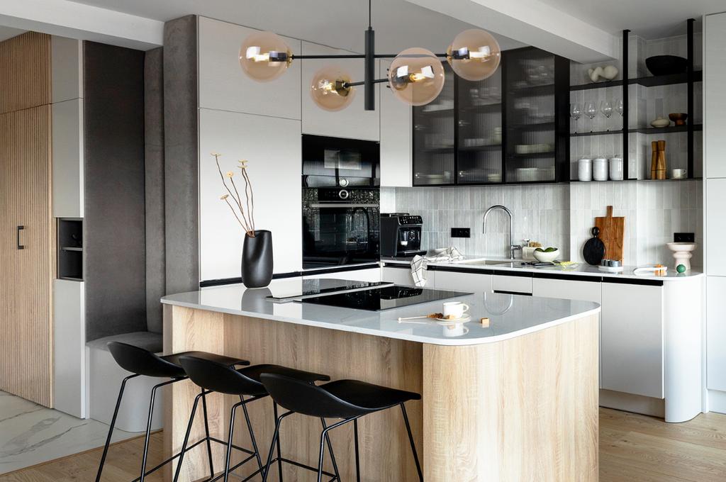 Vicenza Black And Gold Hanging Lamp 4-Flat Honey Lamp E14