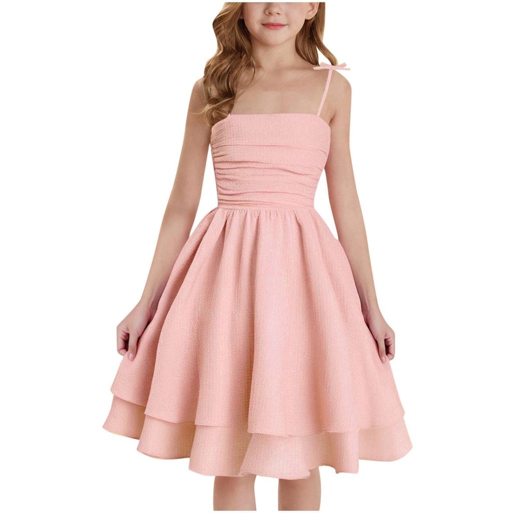 Children's Fashion Princess Dress Sweet And Cute Spaghetti Strap Dress