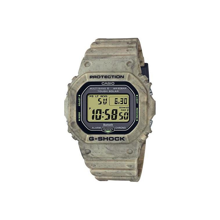 Casio G-Shock Series Universal Quartz Watch Waterproof Sports Casual Solar Quartz Movement Resin Strap Unisex watches Yellow GW-B5600SL-5JF