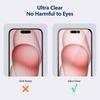 ENKAY HAT PRINCE 5Pcs For iPhone 15 Full Screen Protector Anti-Spy Black Edge Anti-explosion Film