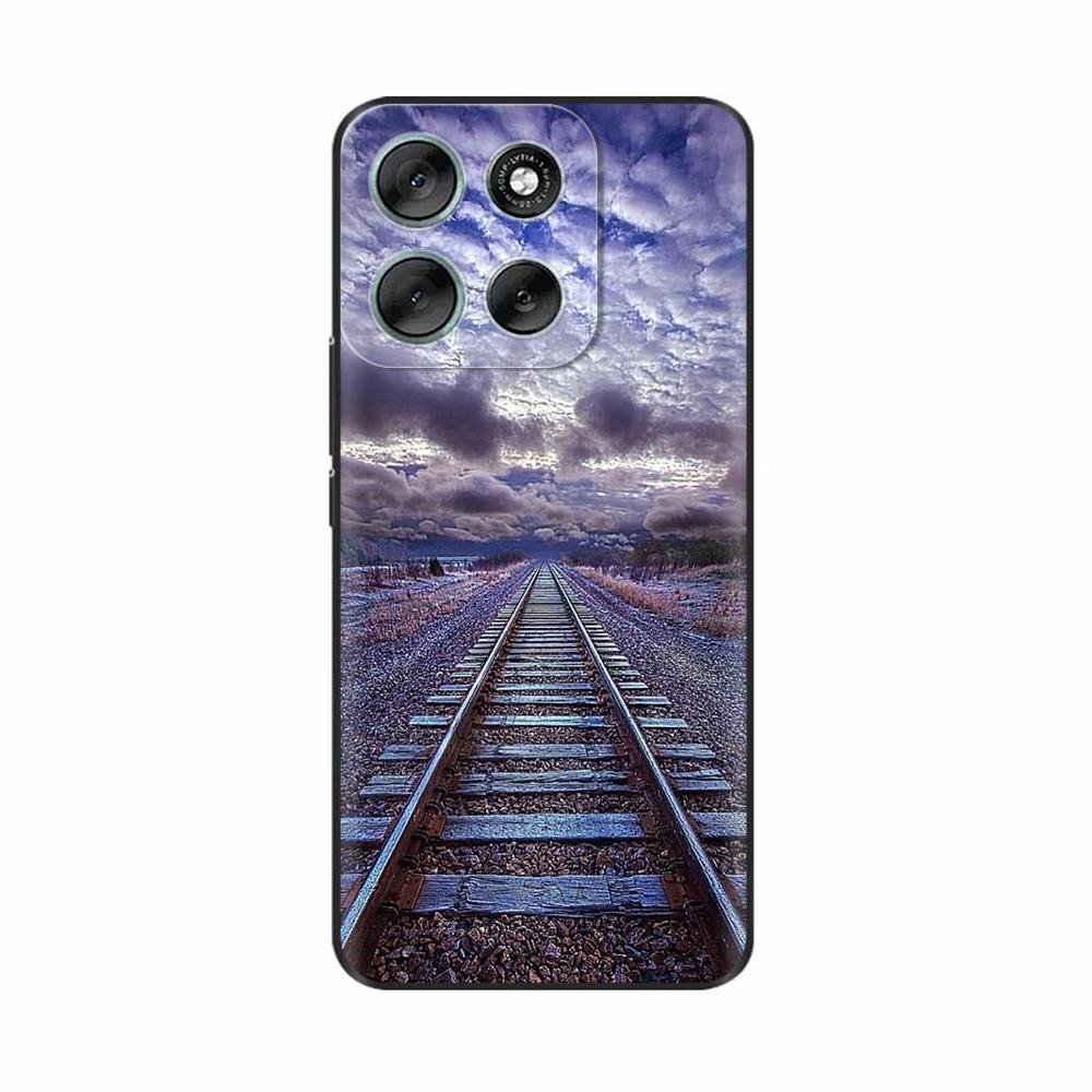 For Motorola Moto G56 5G Case Cute Print Cover Soft Black Silicone Bumper Phone Cases For Moto G86 MotoG86 G 56 Back Cover Funda