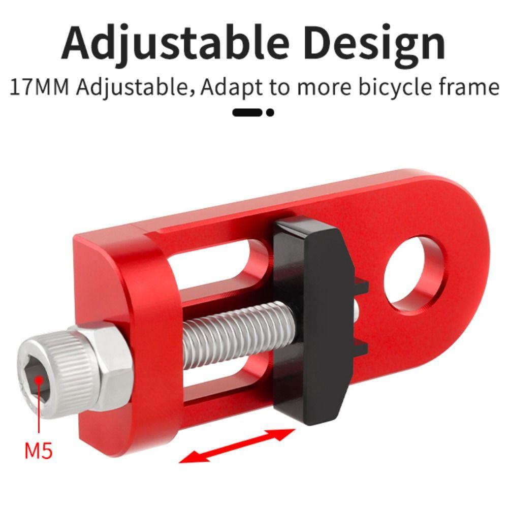 Verstellbarer Single-Speed-Kettenspanner Aluminium Zink Zinklegierung Faltrad Kette Befestigung CNC Radsport