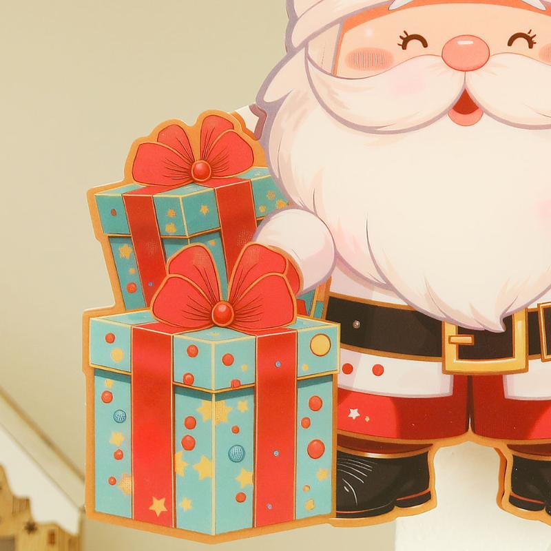 1Pc Luminous Door Hanging Decorations Christmas Home Diy Colorful Lights Snowman Scene Arrangement Hanging Decorations