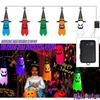 5pcs New Halloween LED decorative lights ghost hanging lights and Ghost Festival room atmosphere decoration lights