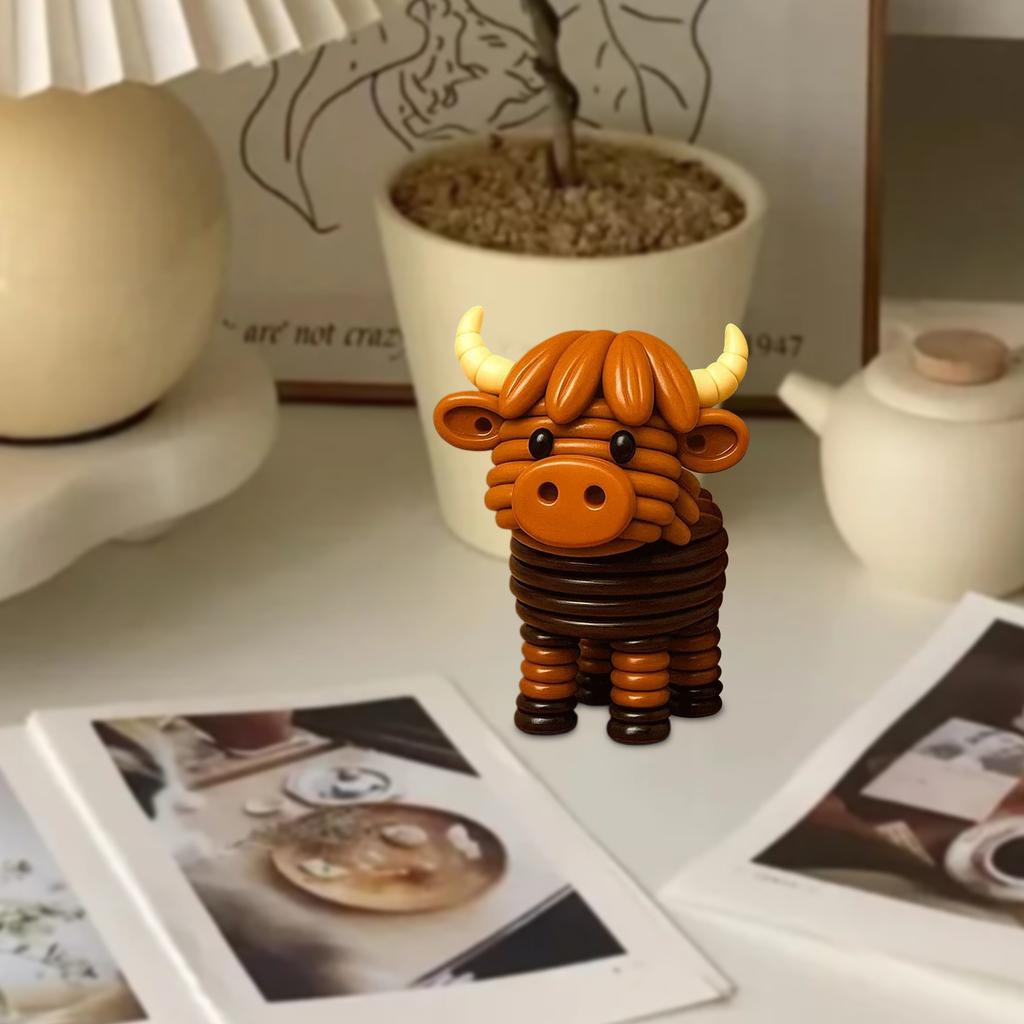DIY Button Cow Ornament Kit DIY