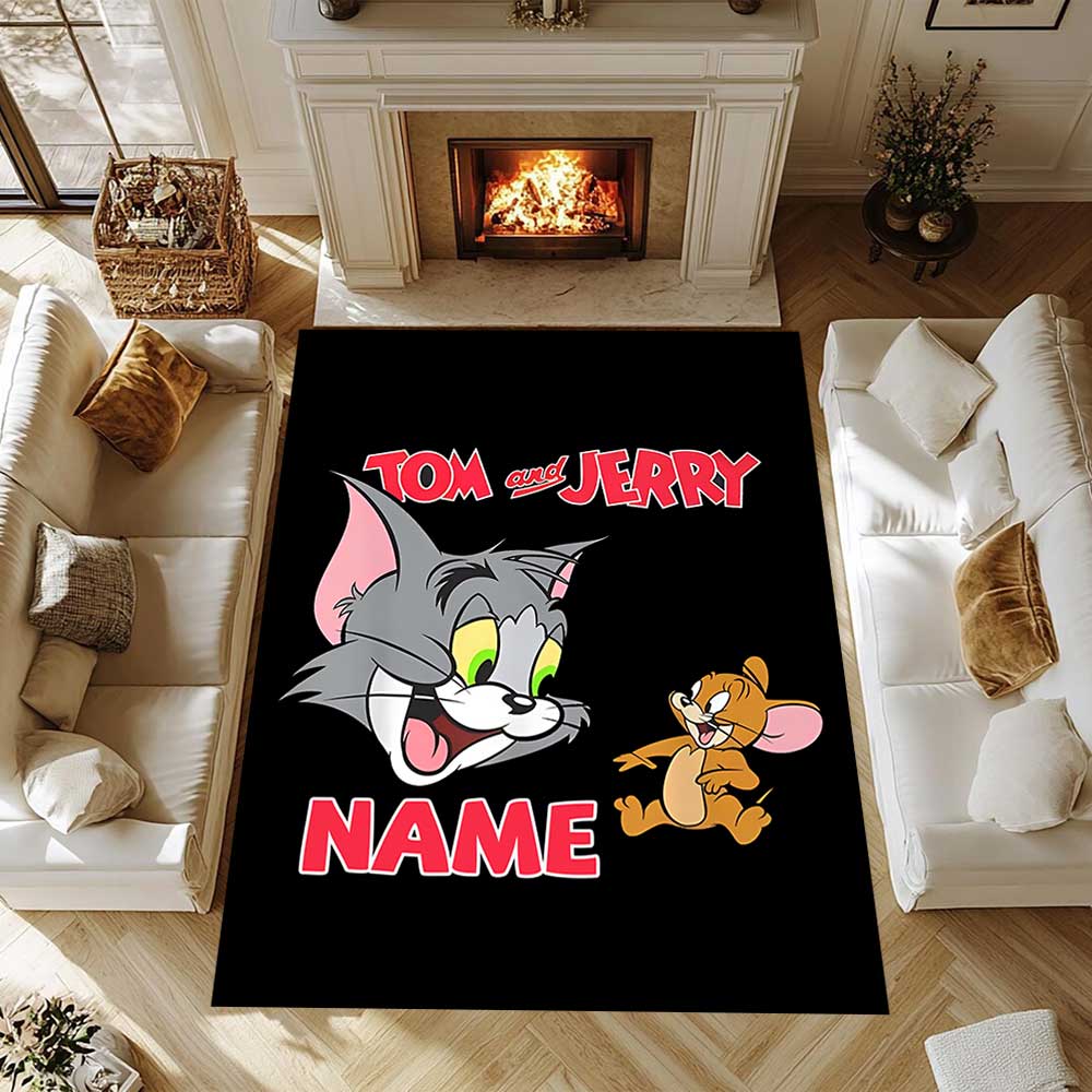 Warnermedia (18) Customize your name rug, office chair cushion, home bedroom living room gift.