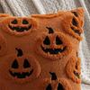 Washable Plush Halloweens Pillow Cover Decorative Pumpkins Cushion Cover for Festival Home Decoration