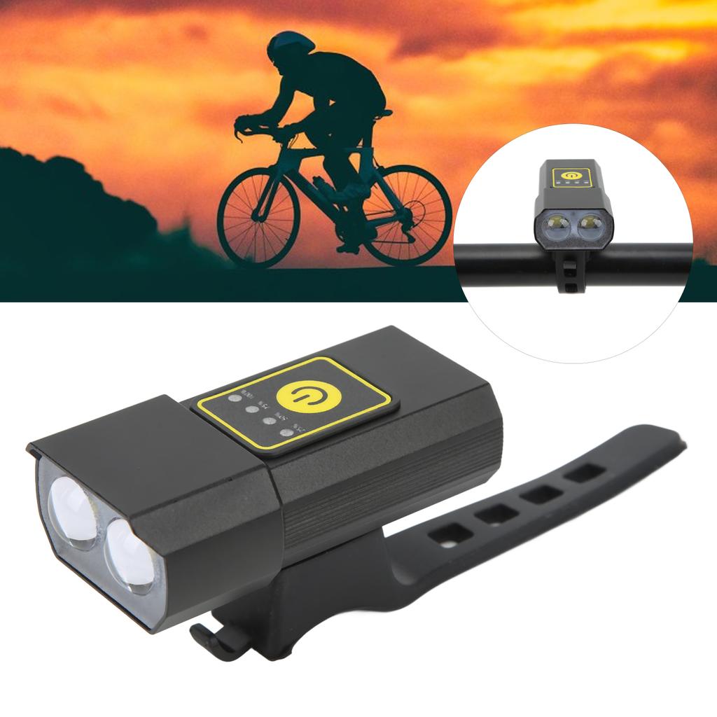 Bike Front Light Waterproof Lightweight USB Rechargeable Bright Bicycle Front Headlight for Night Riding