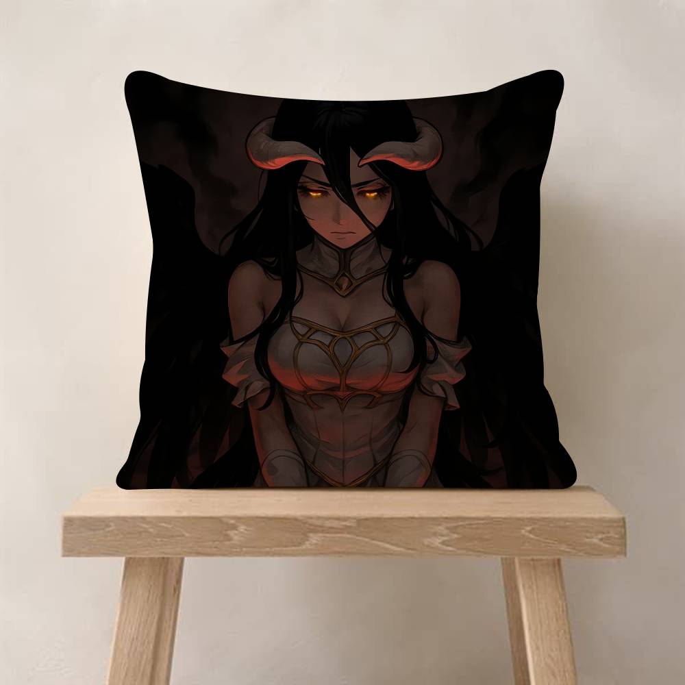 Anime A-Albedo Overlord Pillow Cover Sofa Cushion Cover Home Room Decoration Children Gift