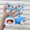 Funny Aquarium Shark Squeeze Keyring Cat Polar Bear Keychain Silicone Penguin Pendant  Bag Hanging