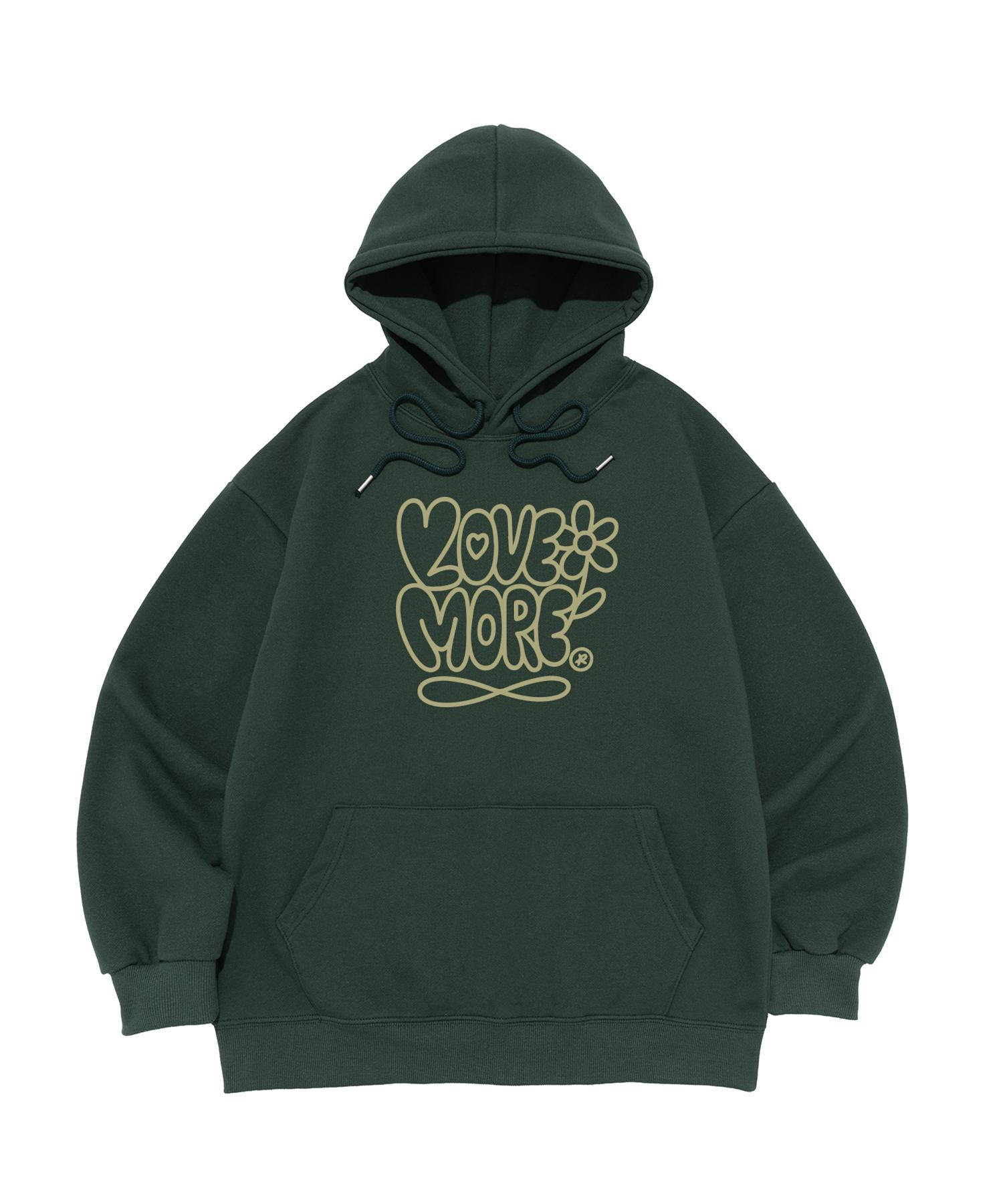 Road Road Love More Graphic Hoodie (Green) Green/Xl (No Fleece Lining)