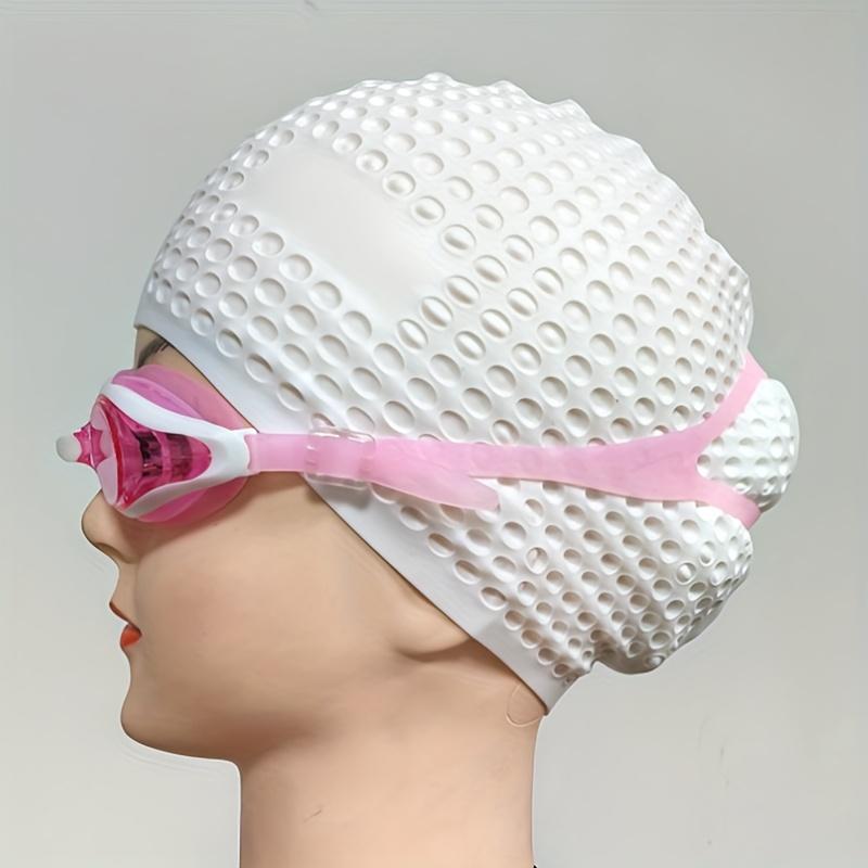 Silicone Swim Cap - High Elasticity and Thickened Design, Suitable for Both Long and Short Hair| Keeps Hair Dry, Easy To Put On and Take Off