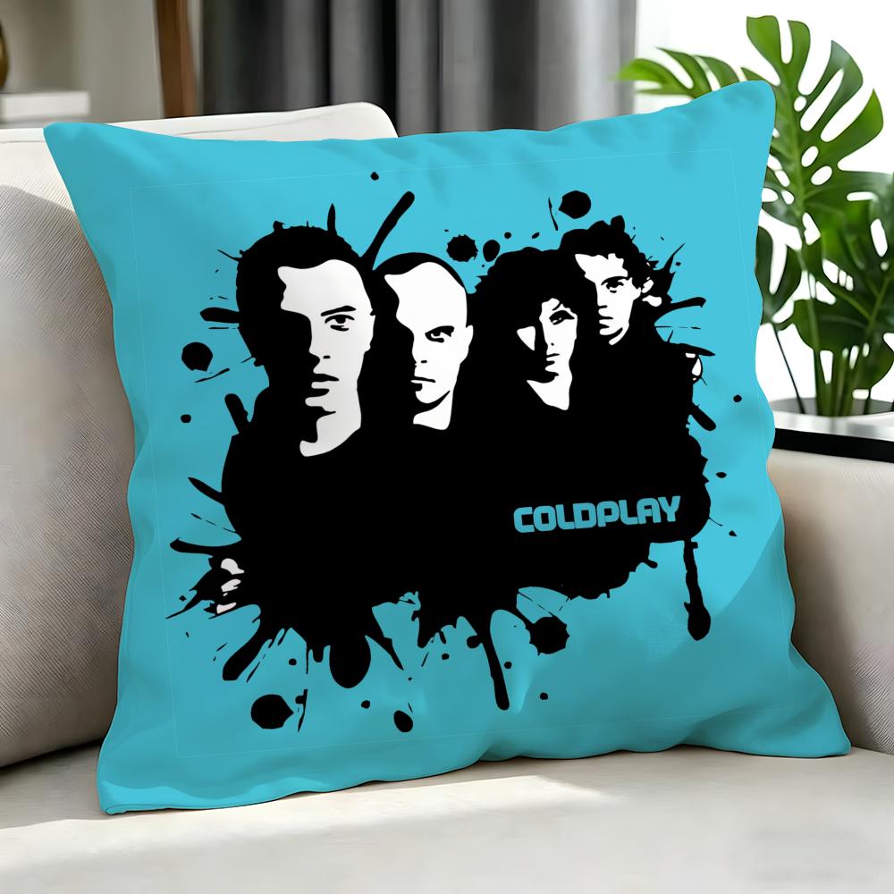 Pop Coldplay Cushion Cover Cushion Cover Set 4Pcs 50X50 45X45 40X40 Pillowcase Decorative Sofa Home Decor