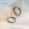 Jewelry Titanium Steel Gear Ring Women'S Non-Fading High-End 18K Gold Simple Ring