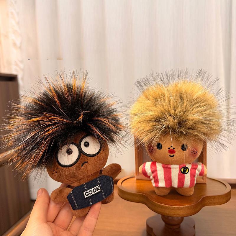 Ugly Cute Funny Explosion Head Doll Toy Pendant Keyring Handbag Hangings Ornament Gifts
