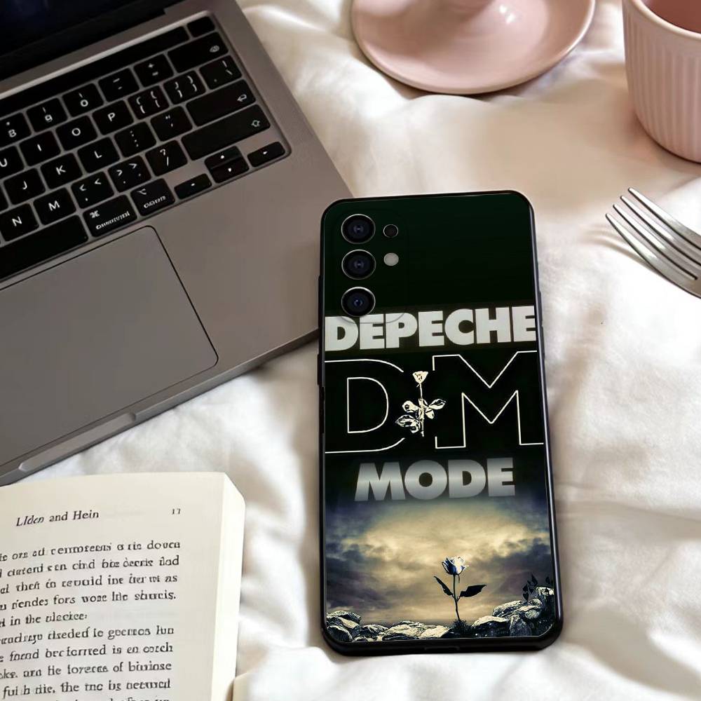 D-Depeche Mode Band Phone Case For Samsung S25,24,23,22,30,21,10,9,Ultra,Plus,Lite,FE,4,5 G Soft Black Case