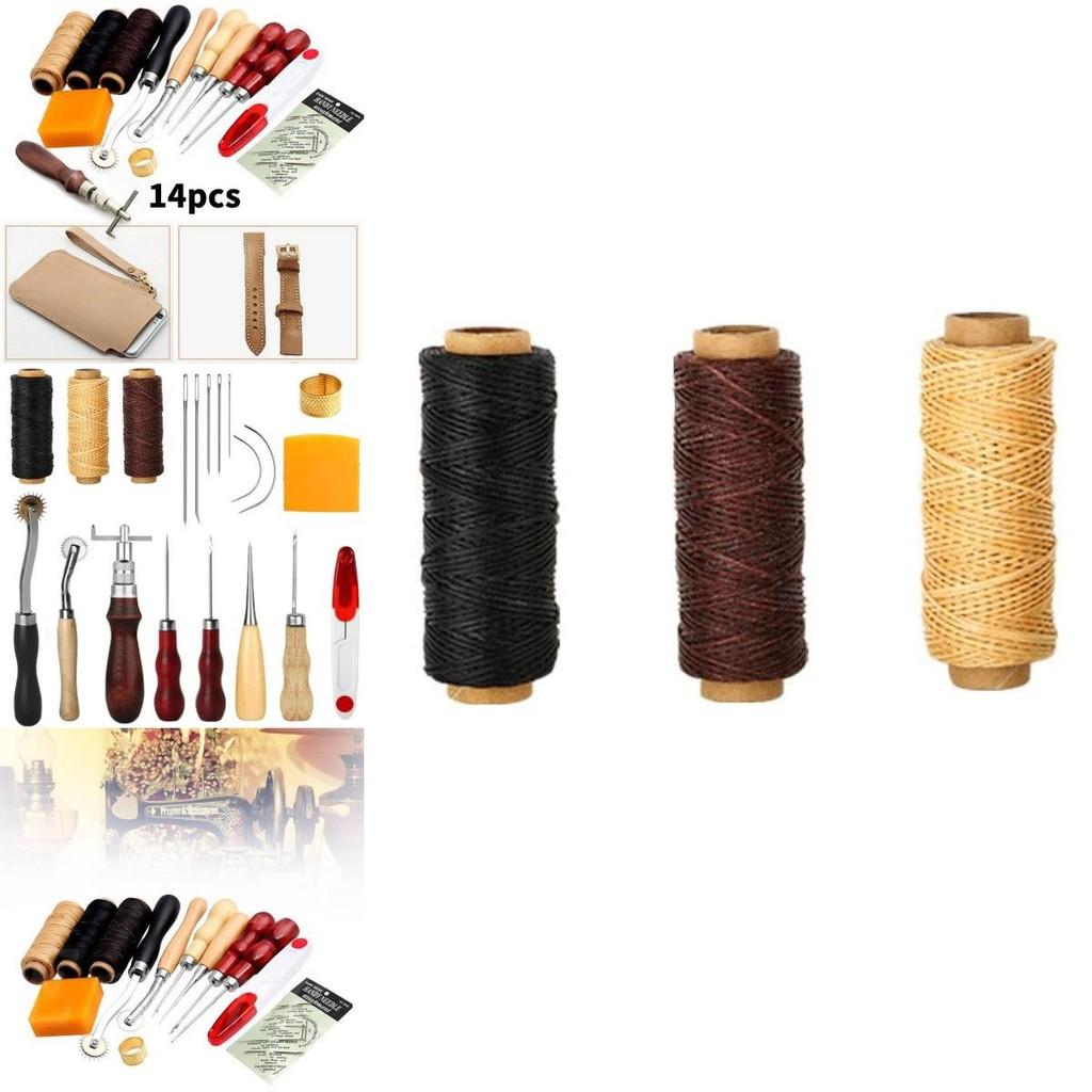 Lederbearbeitungswerkzeugset mit Handnähinstrumenten für DIY-Lederprojekte
