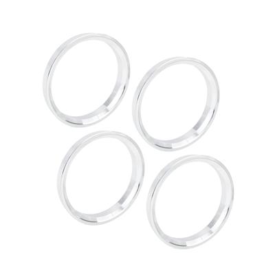 ACROPIX 72.6-64.1 Mm Hub Centering Ring Silver Tone 4pcs