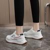 K6901 New  Spring/Summer Breathable Casual Women's Shoes Thick Bottom Heightened Sneakers Students' Street Shot round Head Stitching