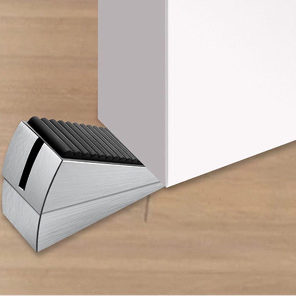 Non-slip Spring Door Stopper Heavy Duty Floor Doorstop Security Door Stop Wedge Door Holder
