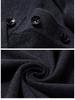 Men's Wool-Blend Cardigan: Solid Color Turn-Down Collar Knitted Sweater
