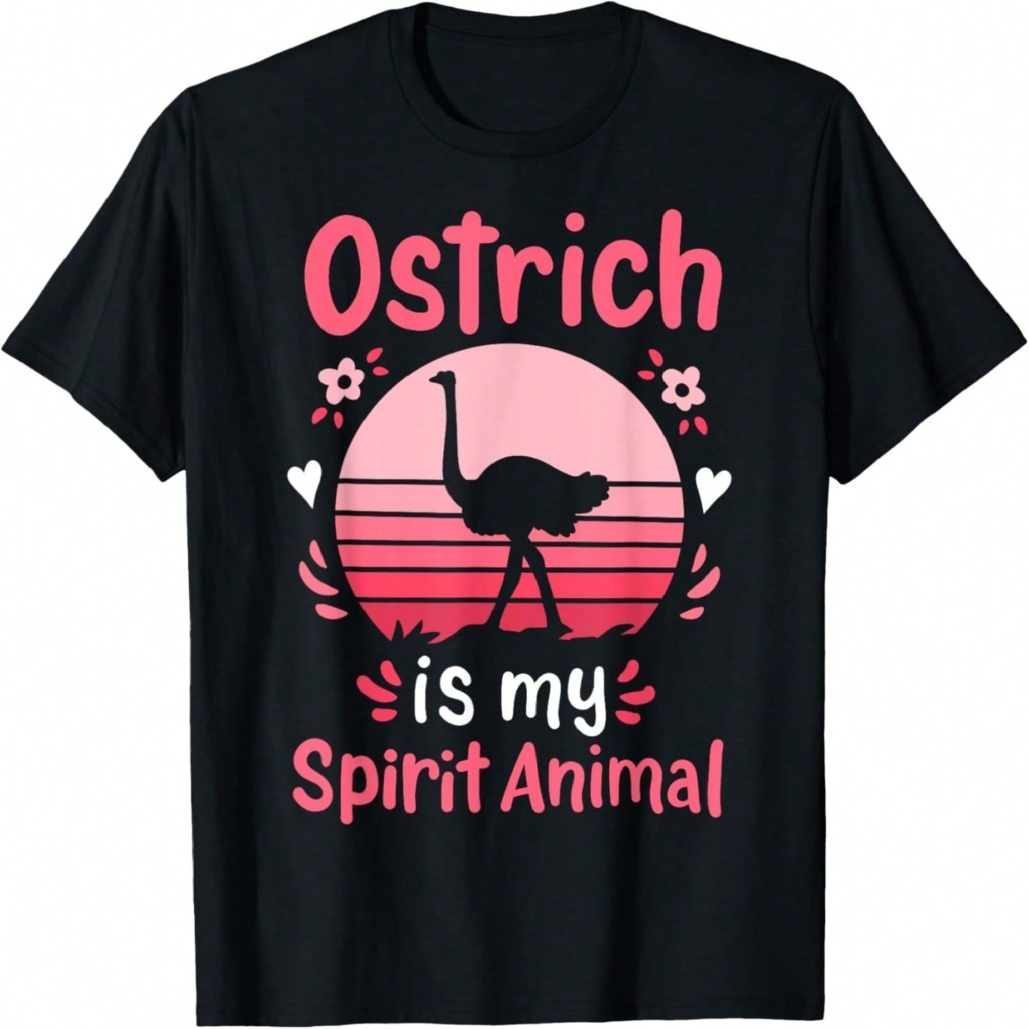 Ostrich Print Landscape - Cute Ostrich T-Shirt S разноцветный