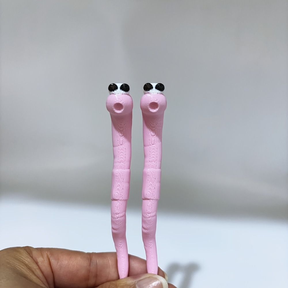 5pcs 5pcs Worm Plant Decorations Cute Design Earthworm Soil Moisture Meter Lawn