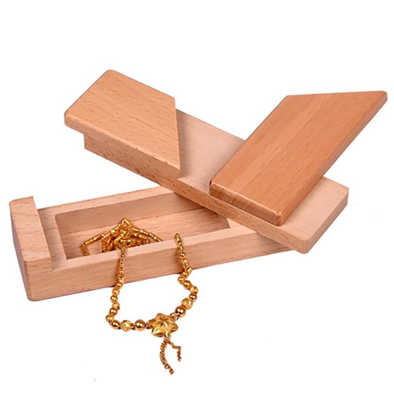 Wooden Game Magic Box Secret Hiding Storage Unlock Brain Games For Adults And Kids Birthday Valentine'S Day Party Favors Gifts