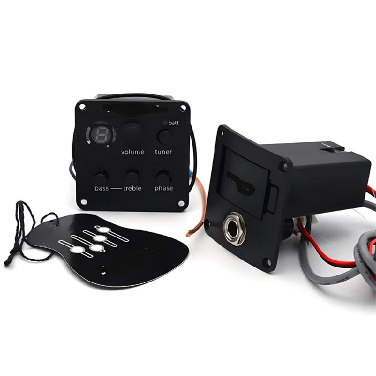Système Préampli Micro Guitare ISYS+ 2 Bandes – Préamplificateur Piézo Avec Tuner Intégré Et Réglages Son – Accessoire Amplification Acoustique