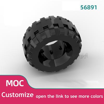 8 ks Hi-Tech Skládací Částice 56891 37x18mm Pneumatiky Cihličky Stavebnice Vyměnitelná Část Hračky Dárky Pro Děti