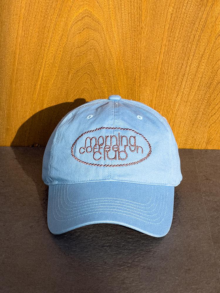 Moningkeopileonkeulleob Stroke Round Logo Ball Cap Sky Blue