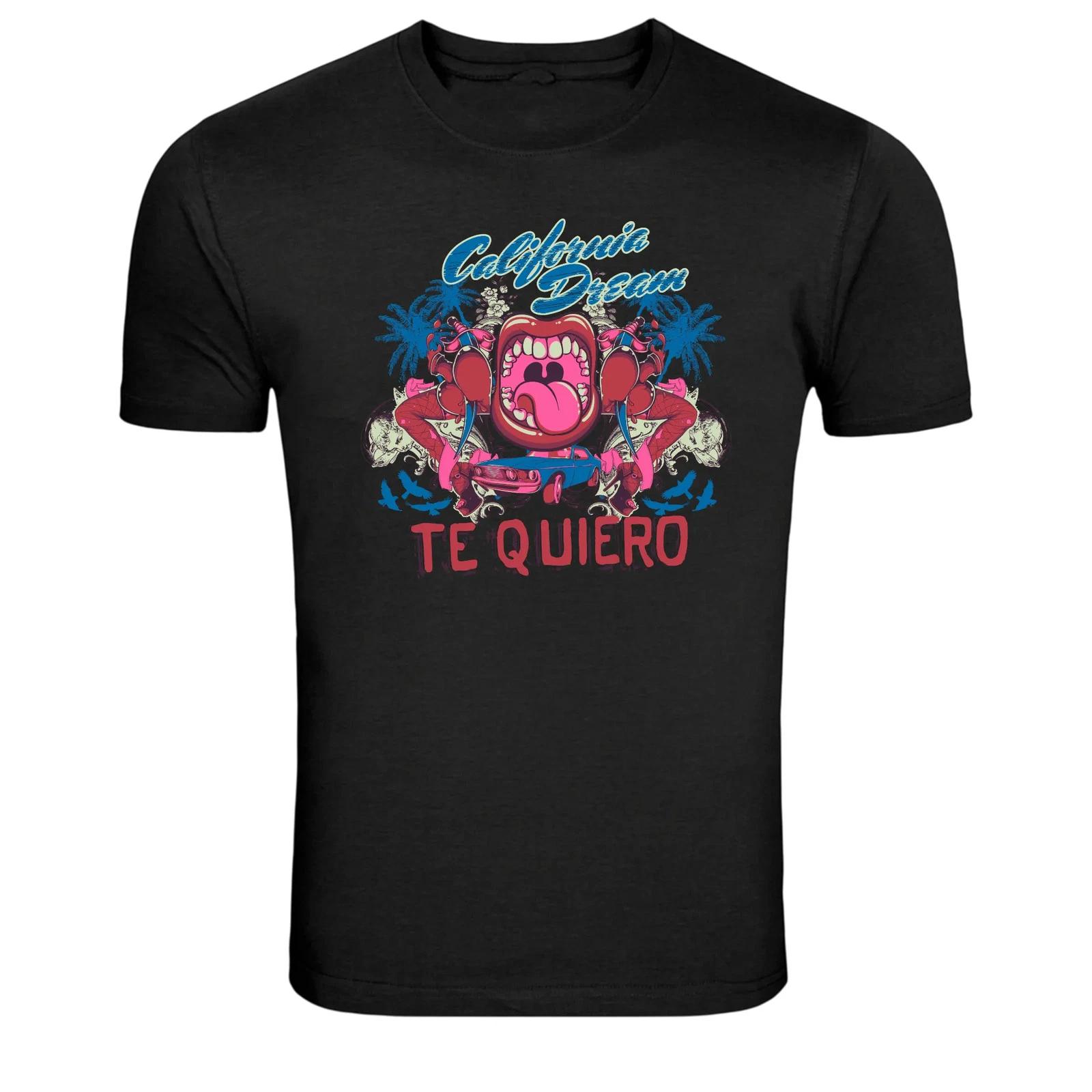 California Dream Te Quiero Retro Pop Art Graphic T-Shirt XXXXL