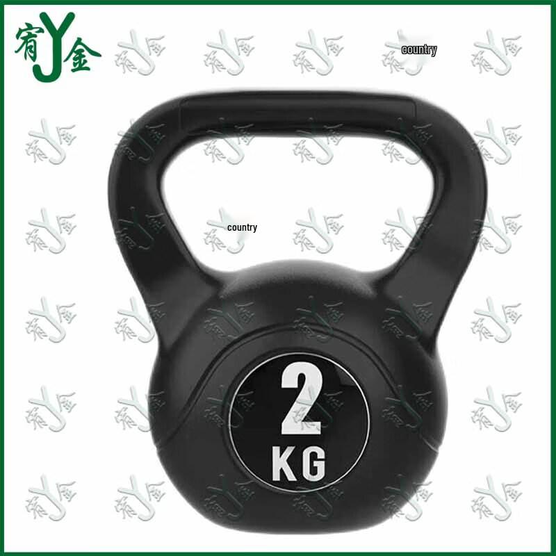 Solid Cast Iron Rubber Coated Kettlebell
