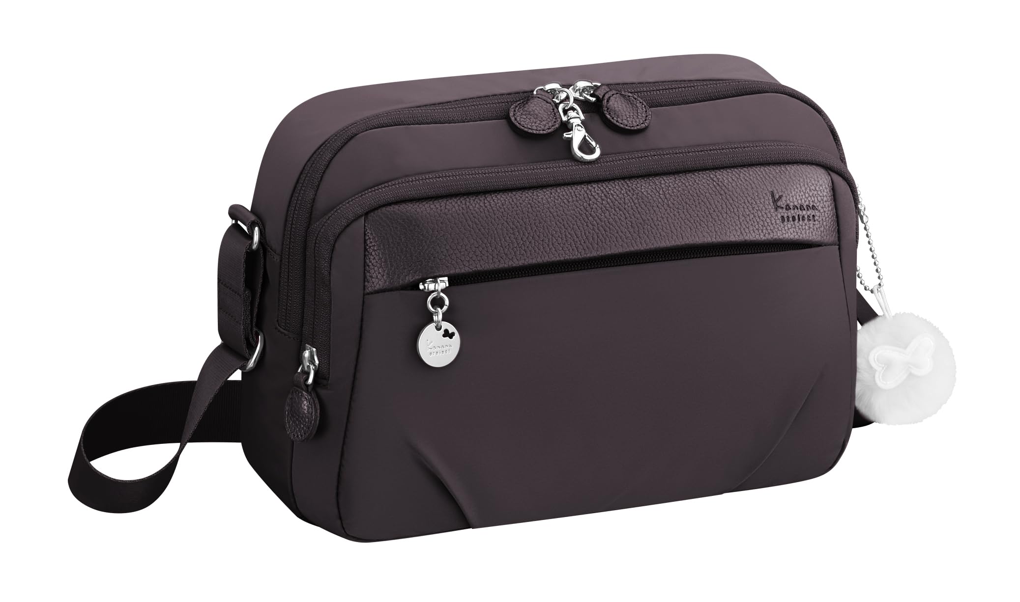 

Kanana Project Shoulder Bag with B5 Black Cherry PJ1-4th Anti-Virus Pocket, Women s, Size, Multi-Function, No. 67642,