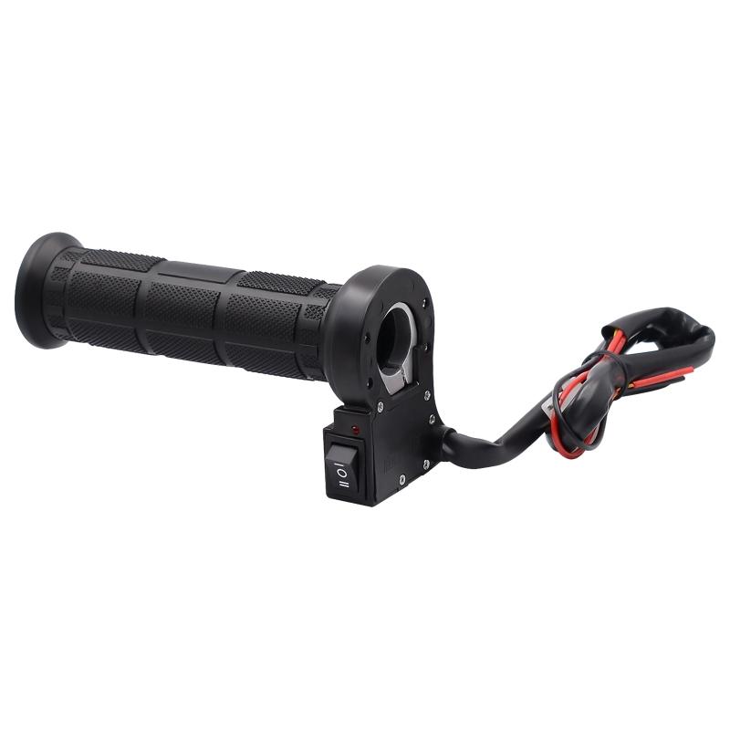 Heated Hand Grips Electric Hot Warm Handlebar Motorcycle ATV Temperature Adjust
