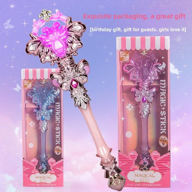 Kristall-Schmetterlingsfee Zauberstab Mit Licht Und Ton Für Mädchen Kinder Geschenk