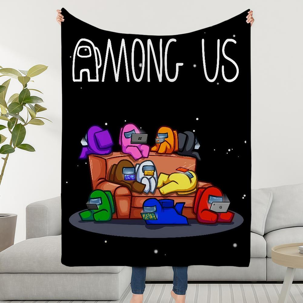 Blanket Throw Super Cosy Plush Living A-AmongS-ES Room Game Sofa Couch Childish Birthday U-US-ES Gifts