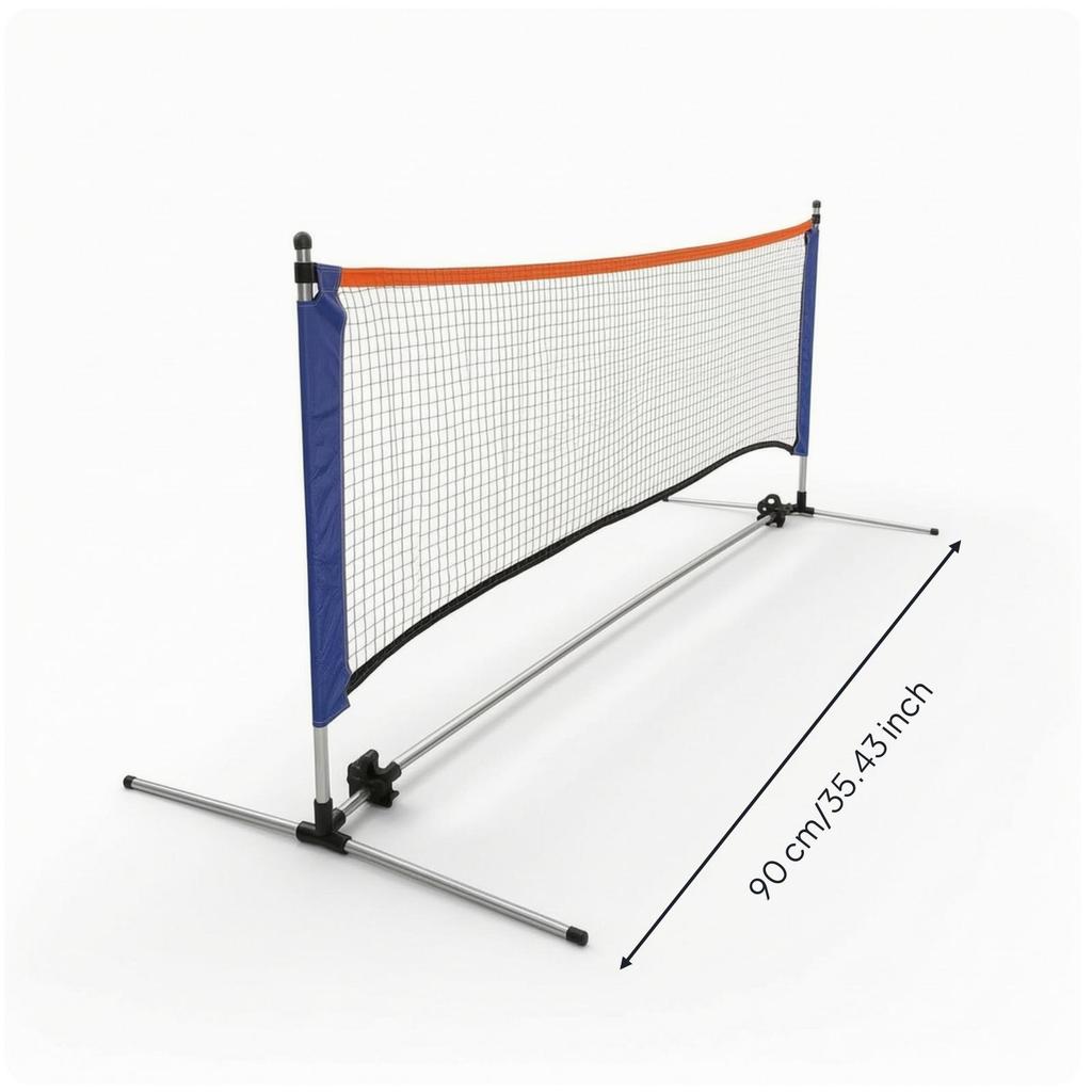 Sports Net with Steel Frame Portable Practice Metal Represent Backyard