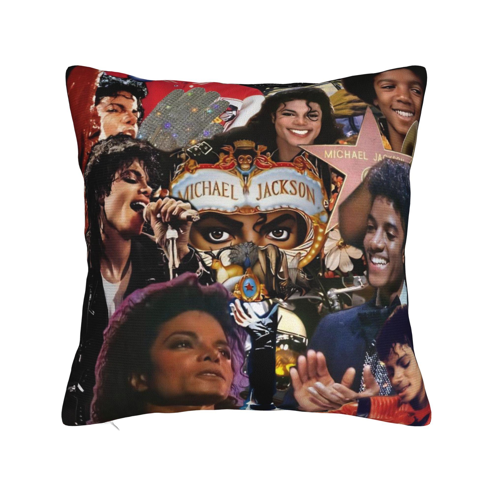 Tonnika Chen Unisex Mj Michael Jackson Pillowcase Soft Polyester Cushion Cover Decor Throw Pillow Case Cover Home Zipper 40*40Cm